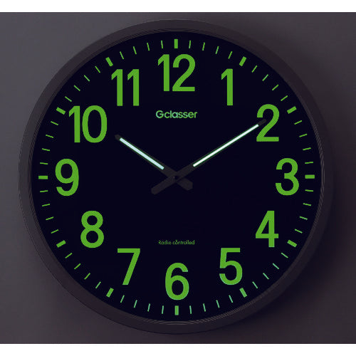 KING JIM Radio-controlled wall clock Large light-collecting and luminous dial GDKS-001 1 piece