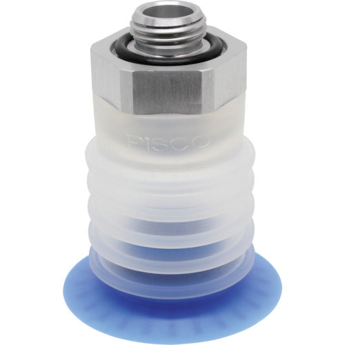 PISCO Vacuum Pad for Packaging Bags, Direct-Mount Type, 40 Degree, 5-Tier, G3/8 Flat Type, VPE40PBS45-G3-FF, 1 Piece