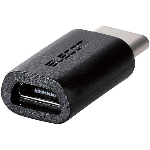 ELECOM USB2.0 변환 어댑터(typeC-microB 암컷) 블랙 TB-MBFCMADBK 1개