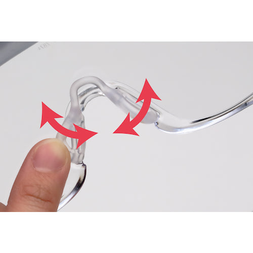 ミドリ安全 小顔用タイプ保護メガネ オーバーグラス VS−303F ブルー VS-303F-BL 1 個