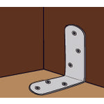 DAIDOHANT Reinforcement metal fittings Stainless steel metal folding (inner plate) 50 00063484 1 piece