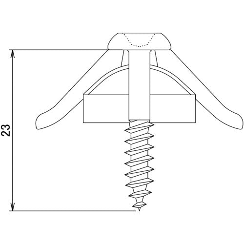 DAIDOHANT Short Connecting Corrugated Sheet Screws 12 x 8 (96 pieces) 4.2 x 23 mm Clear 00045952 1 box