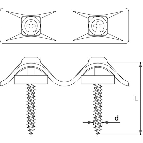 DAIDOHANT Corrugated Sheet W Lock 16pcs 4.2x35mm Bronze 00045955 1 box