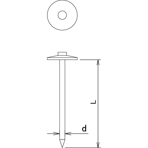 DAIDOHANT 칼라 우산 못 20개입 ♯13X41 와인 레드 10176074 1봉