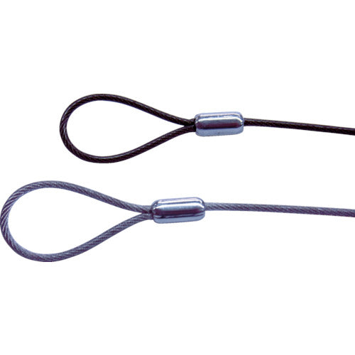 니사 체인 스테인리스 컷 와이어 알루미늄 카시메 블랙 PVC 코팅 0.81(1.2) X600mm (1개=1PK) Y-91 1개