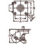 YUEI Plate-type Caster with Adjuster Monomer Cast Nylon Wheel Diameter 65mm AF Type HG-AF Type Mounting Dimensions 71 x 71 HG-65MC-AF 1 pc