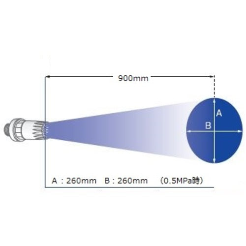 JOPLAX Plastic Air Duster JOPLAX R (for bottom piping) + Round Nozzle (made of ABS) + Dedicated Adapter TD-100H-600R 1 piece