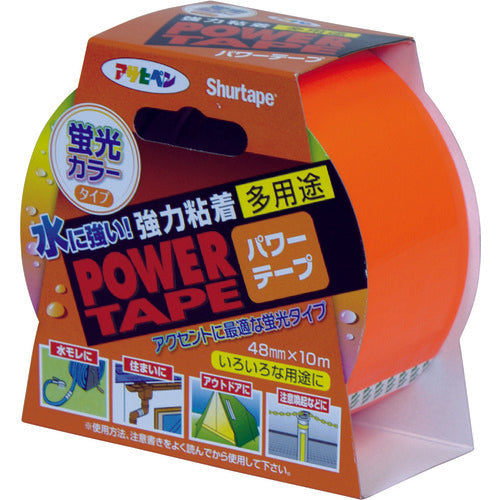 Asahipen Power Color Tape 48mm x 10m T106 Fluorescent Orange 602725 1pc