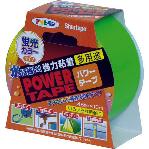 Asahipen Power Color Tape 48mm x 10m T108 Fluorescent Green 602749 1pc