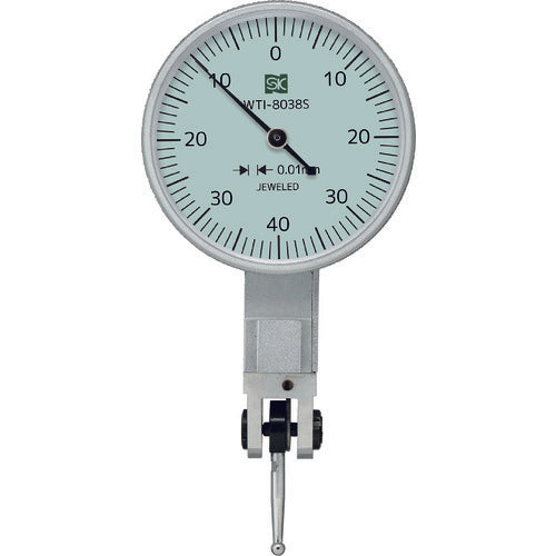 SK 다이얼 인디케이터 측정 범위 0-0.8mm 최소 표시 0.01mm 측정자:강 WTI-8038S 1개
