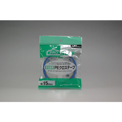 ニトムズ 【売切り廃番】PEクロステープ 15mmx10m 青 J6813 1 巻