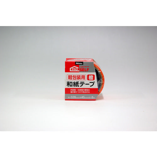 ニトムズ 【売切り廃番】和紙テープ 45mmX8m 橙 J6817 1 巻