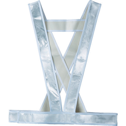 TRUSCO sash-style safety vest, white, TTAB-W, 1 unit