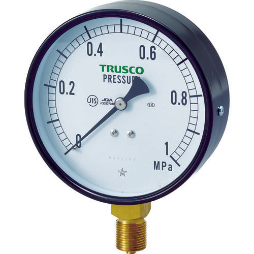 TRUSCO JIS general-purpose pressure gauge A type 100φ TPG100-1.0 1 unit