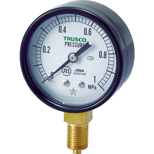 TRUSCO JIS general-purpose pressure gauge A type 60φ TPG60-1.0 1 unit