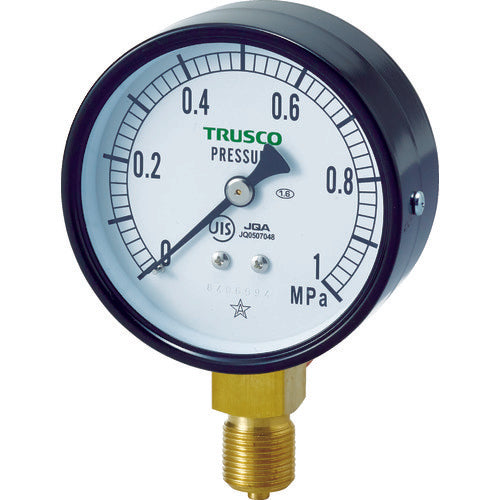 TRUSCO JIS汎用圧力計A型75φ TPG75-1.0 1 個