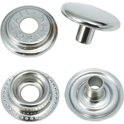 TRUSCO 비둘기 버튼 니켈 도금 15mm 10 세트 P-THB15-NM 1PK