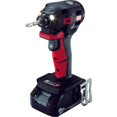 MAX 【売切廃番】18V充電インパクトドライバセット(アカ)2.5Ah PJ-ID152R-B2C/1825A 1台