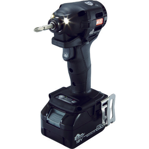 MAX 【売切廃番】18V充電インパクトドライバセット(クロ)5.0Ah PJ-ID152K-B2C/1850A 1台