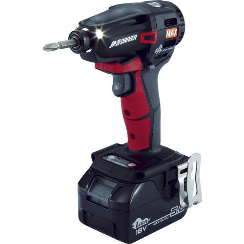 MAX 18V充電静音ドライバセット(アカ)5.0Ah PJ-SD102-B2C/1850A 1台