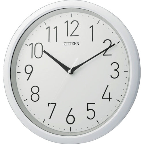 Citizen Wall Clock Waterproof (IPX4 equivalent) Continuous second hand White φ320x58 8MG799-003 1 pc