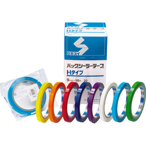 積水 バッグシーラーテープHタイプ 赤 9×50 P802R01 1巻