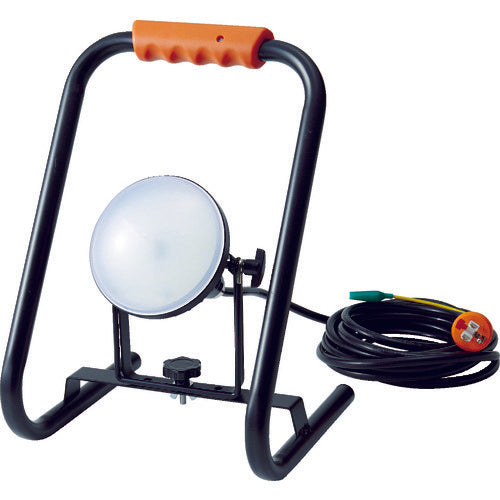 TRUSCO LED投光器 DELKURO スタンドタイプ 20W 5m アース付 2芯3芯両用タイプ RTLE-205EP-S 1台