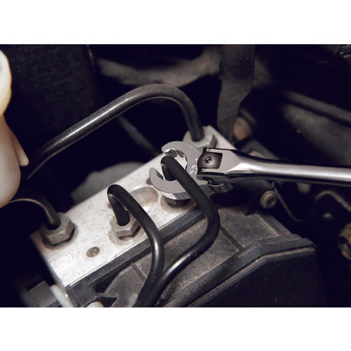 nepros 6.3 sq. Crowfoot wrench, 8mm across, 17mm width, NBNS2-08W, 1 piece