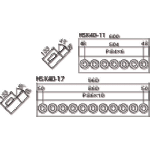 TRUSCO ツーリングフレーム HSK40A専用 7個収納 HSK40-11 1 本