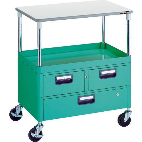 TRUSCO 툴 왜건 피닉스 왜건 소음 750X500 H880 인출부 천판 부착 영 그린 PEW-971VWT-YG 1대