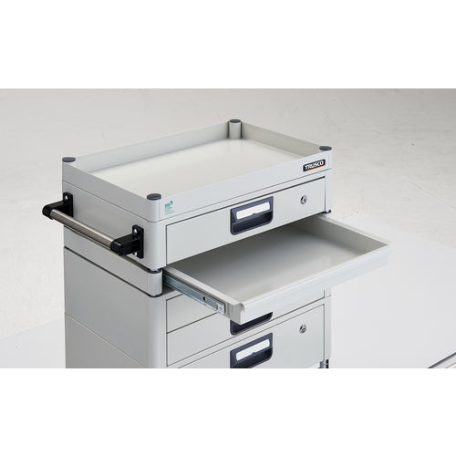 TRUSCO 툴 왜건 피닉스 왜건 소음 600X400 H740 인출부 슬라이드 1단 화이트 PEW-761M1VXZ-W 1대
