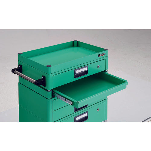TRUSCO 툴 왜건 피닉스 왜건 소음 600X400 H740 인출부 슬라이드 1단 영 그린 PEW-761M1VXZ-YG 1대