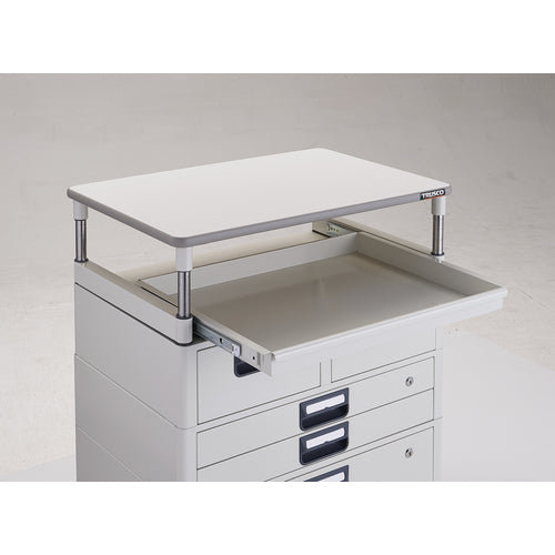 TRUSCO 툴 왜건 피닉스 왜건 소음 750X500 H880 인출부 슬라이드 1단 천판 부착 화이트 PEW-970M1VXWT-W 1대