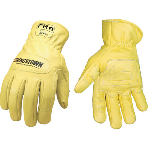 YOUNGST Leather Gloves FR Ground Gloves Kevlar(R) M 12-3365-60-M 1 pair
