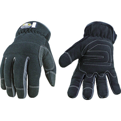 YOUNGST Synthetic Leather Gloves Waterproof and Windproof Winter Slip Fit L 26.0cm 12-3420-80-L 1 pair