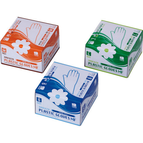 Hakuzou Medical Hakudou 플라스틱 장갑 MF S 3024111 1 상자