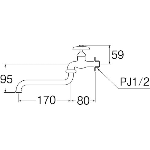 SANEI 자유자재 수전 A10J-13 1개