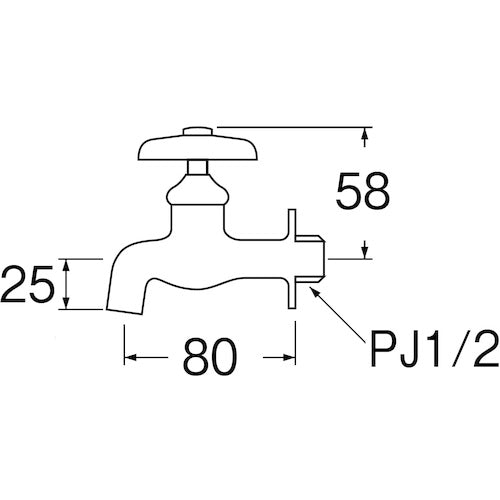 SANEI side faucet Y10J-13 1 piece