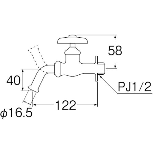 SANEI 万能ホーム水栓 Y12J-13 1 個