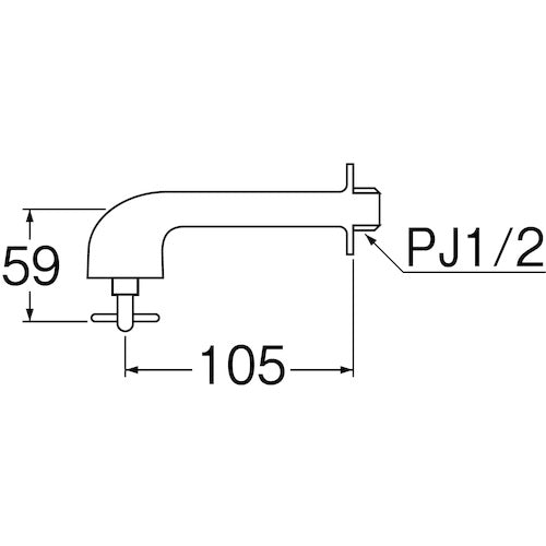 SANEI Sanitary Faucet Y40J-13 1 piece