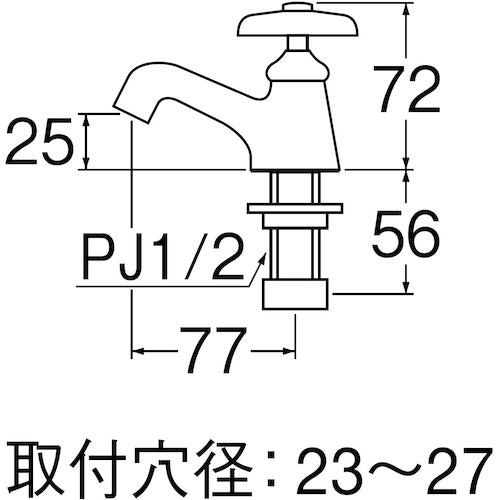 SANEI Standing Faucet Y50J-13 1 pc