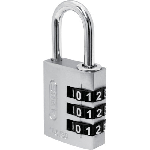 ABUS Variable Number Combination Lock 145-BigD/30 SILVER Width 31mm Chain Diameter 5mm Silver 145-BIGD/30 SILVER 1 pc