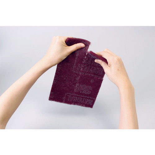 3M Scotch-Brite Industrial Pad 7447PRO Perforated #320 Equivalent Reddish Brown BOX (20 sheets) 7447PRO BOX 1 box