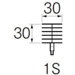 SANEI 排水管掃除用パーツ パイプクリーナー交換ブラシ ブラシ径30mm PR859F-1S 1個