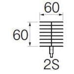 SANEI 排水管掃除用パーツ パイプクリーナー交換ブラシ ブラシ径60mm PR-859F-2S 1個