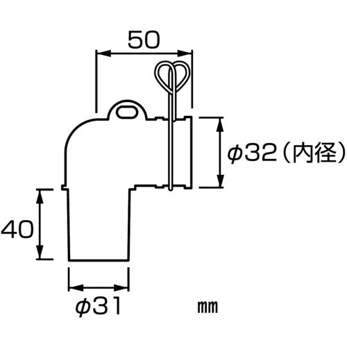 SANEI 세탁기 배수 트랩 엘보 PH554FSA 1개