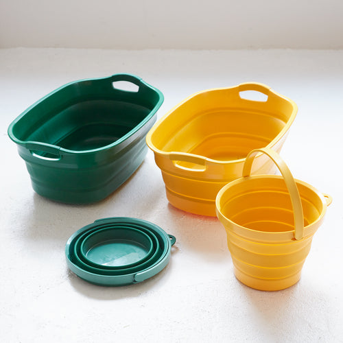 TRUSCO Folding Bucket Green 8L TORB-GN 1 pc