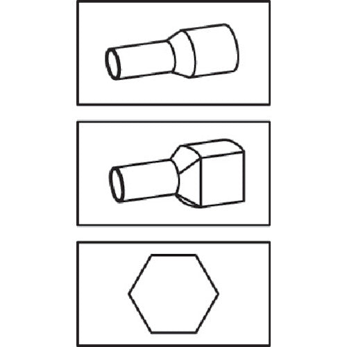 크라우케 압착 공구 페룰용 0.14~10sq K3016K 1 쵸
