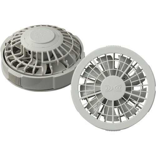 Air-conditioned clothing, thin cotton workwear, one-touch fan gray, battery box set, light blue, 4L, 0550-G20-C24-S6, 1 piece