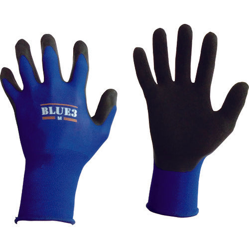 富士手袋 ブルースリー天然ゴム手袋18G 9320-M 1 双